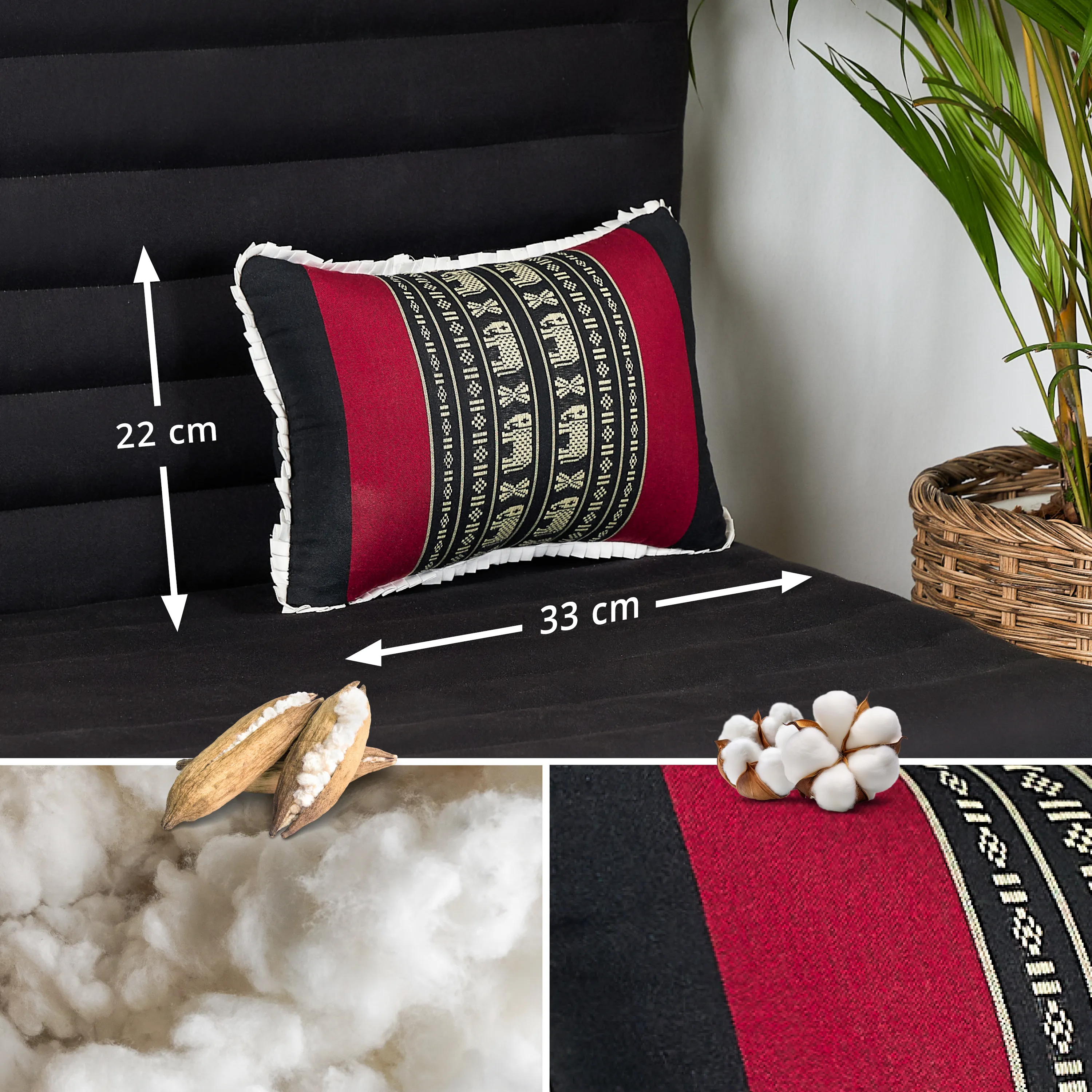 Coussin décoratif en kapok