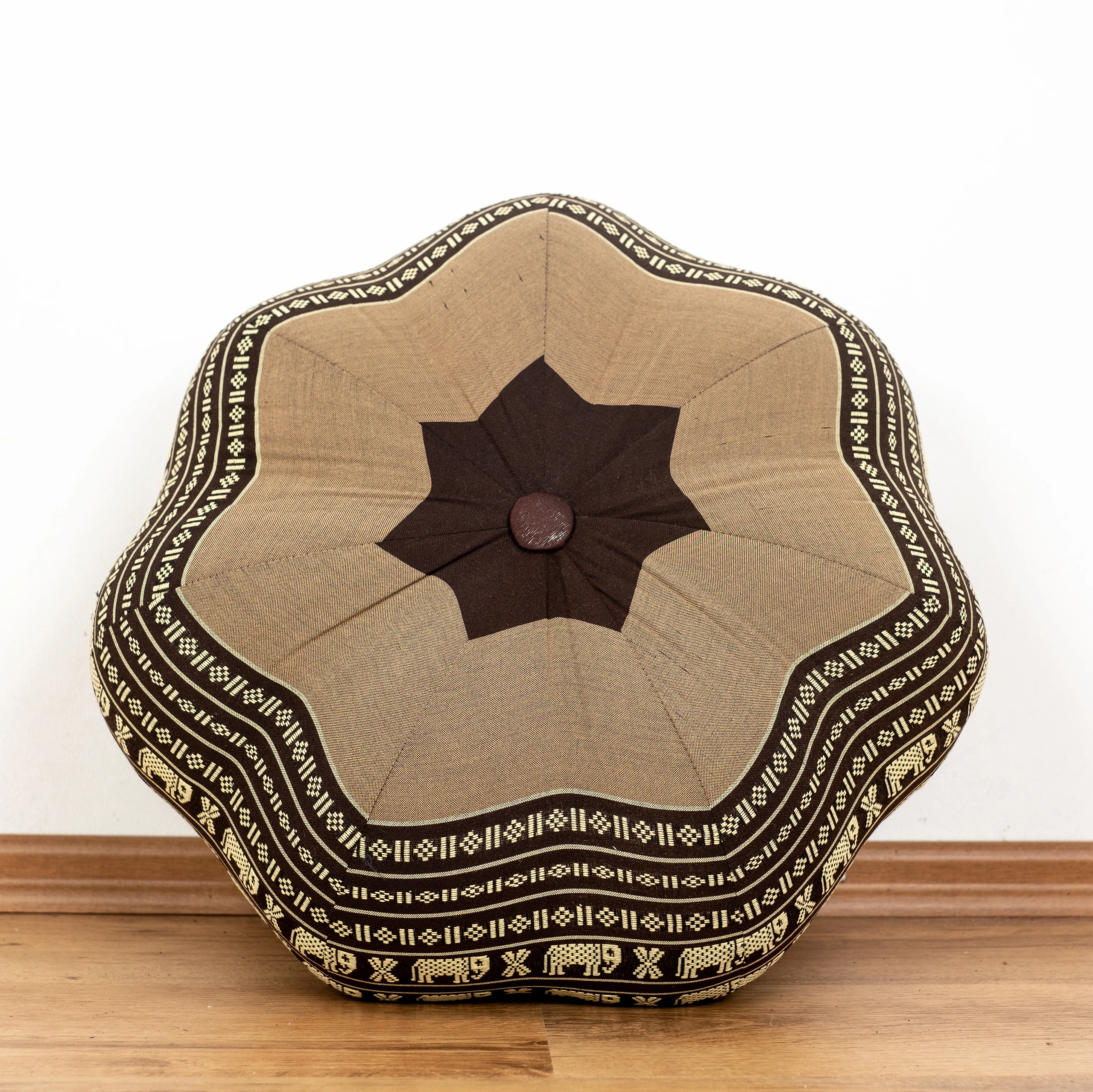 Zafu étoile grande taille en kapok