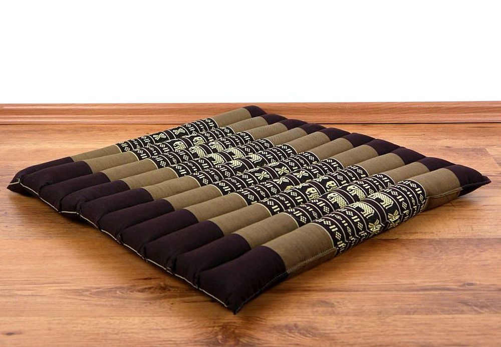 Coussin surpiqué en kapok 50 cm