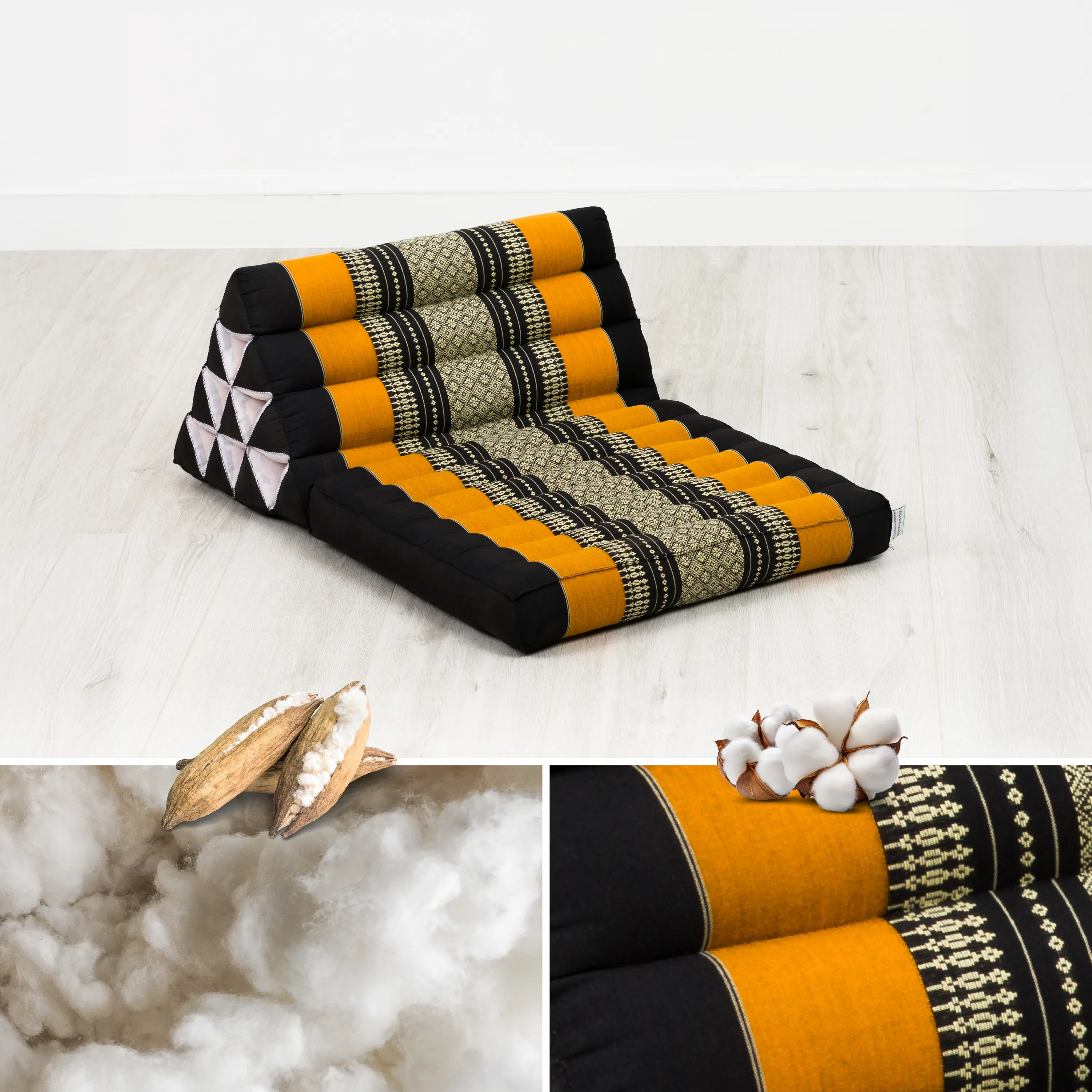 Coussin thaï avec matelas 1 partie en kapok