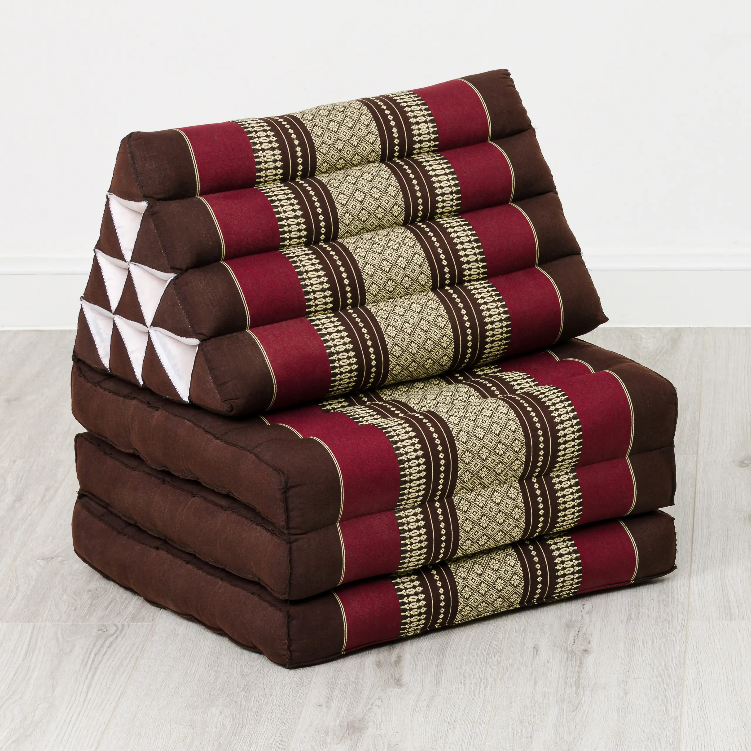 Matelas Pliable JUMBO 3 – Kapok 100% – 10 Triangles – Yoga Ou Détente – 3 Couleurs