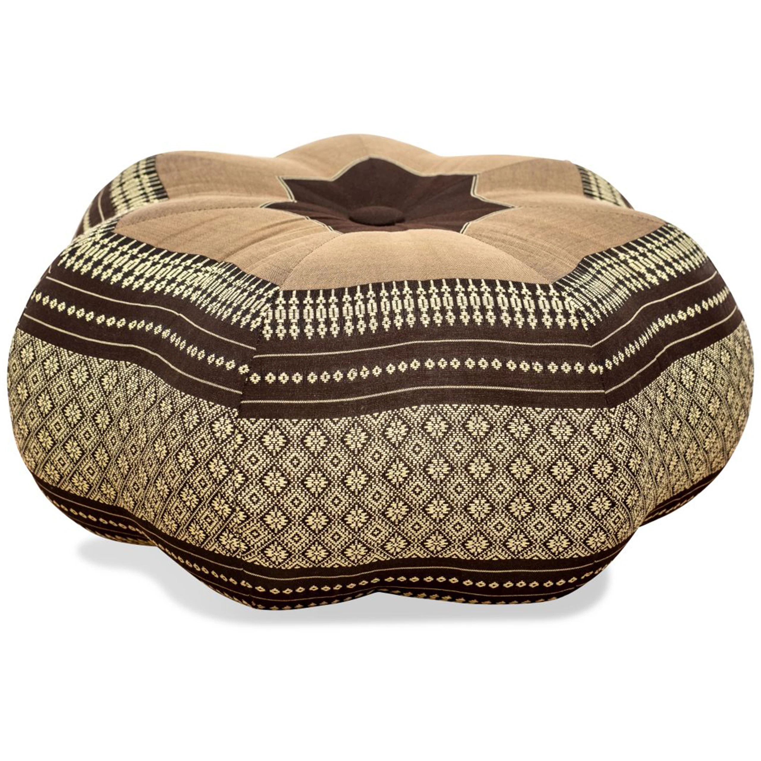 Zafu étoile grande taille en kapok