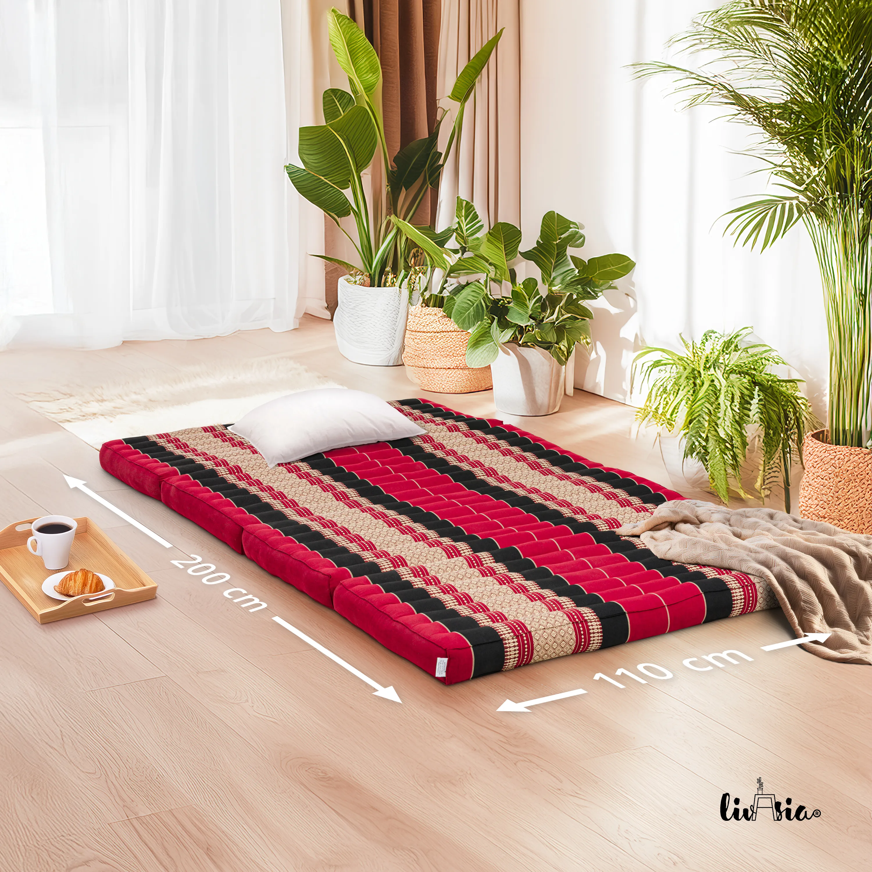 Matelas pliable en kapok, 110 cm de large, Classic