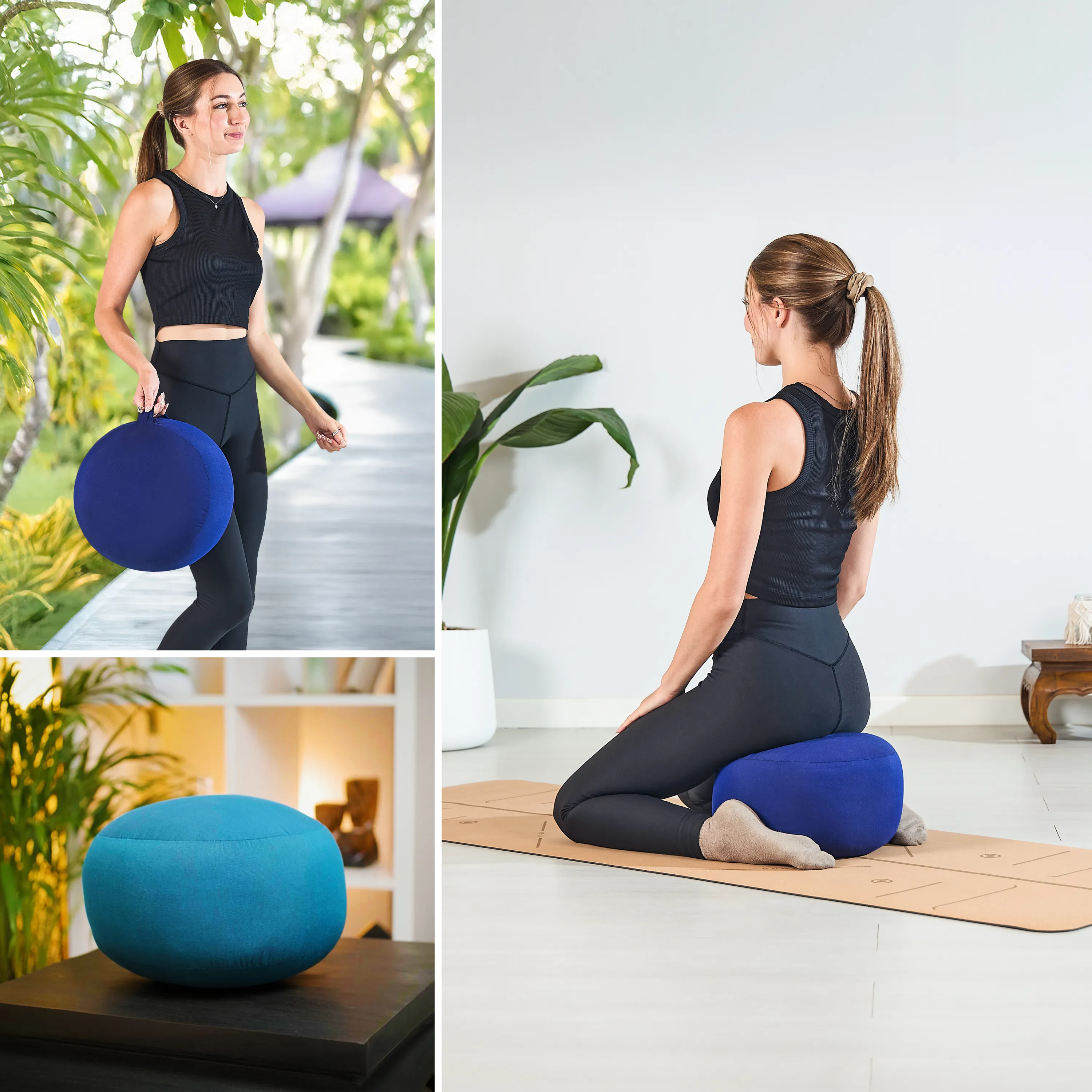 Zafu petite taille en kapok, Basic