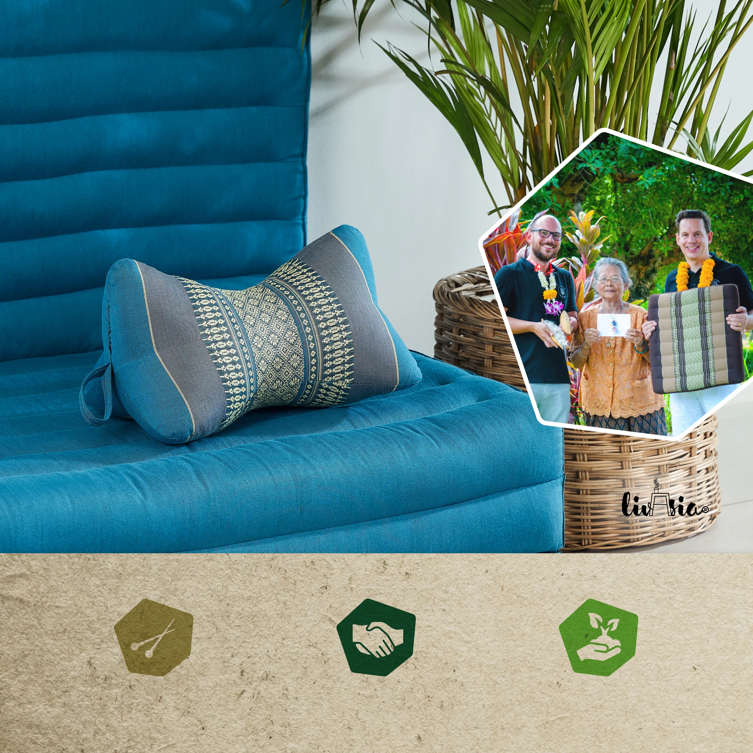 Coussin os en kapok