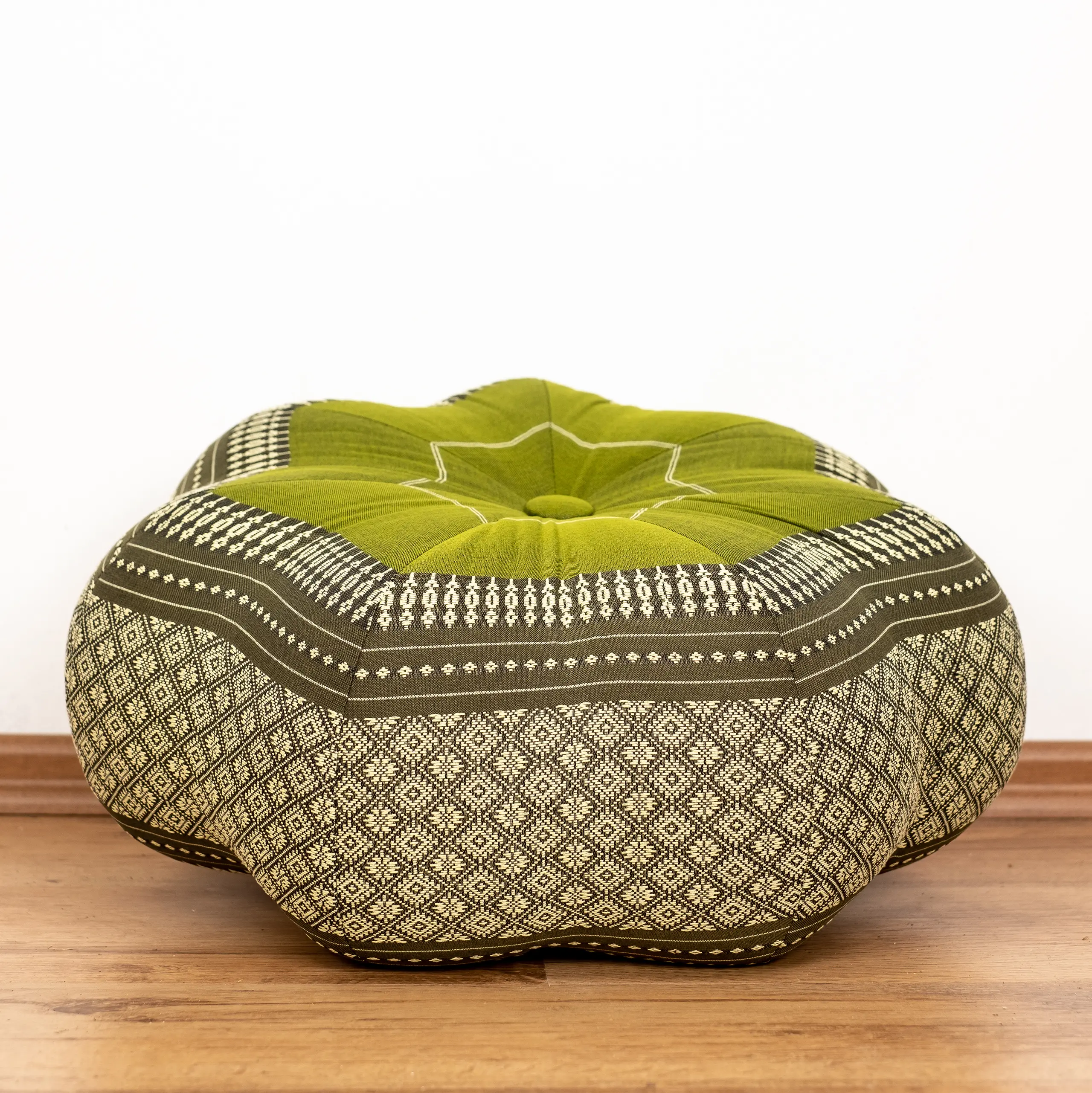 Zafu étoile grande taille en kapok Vert 1033484750