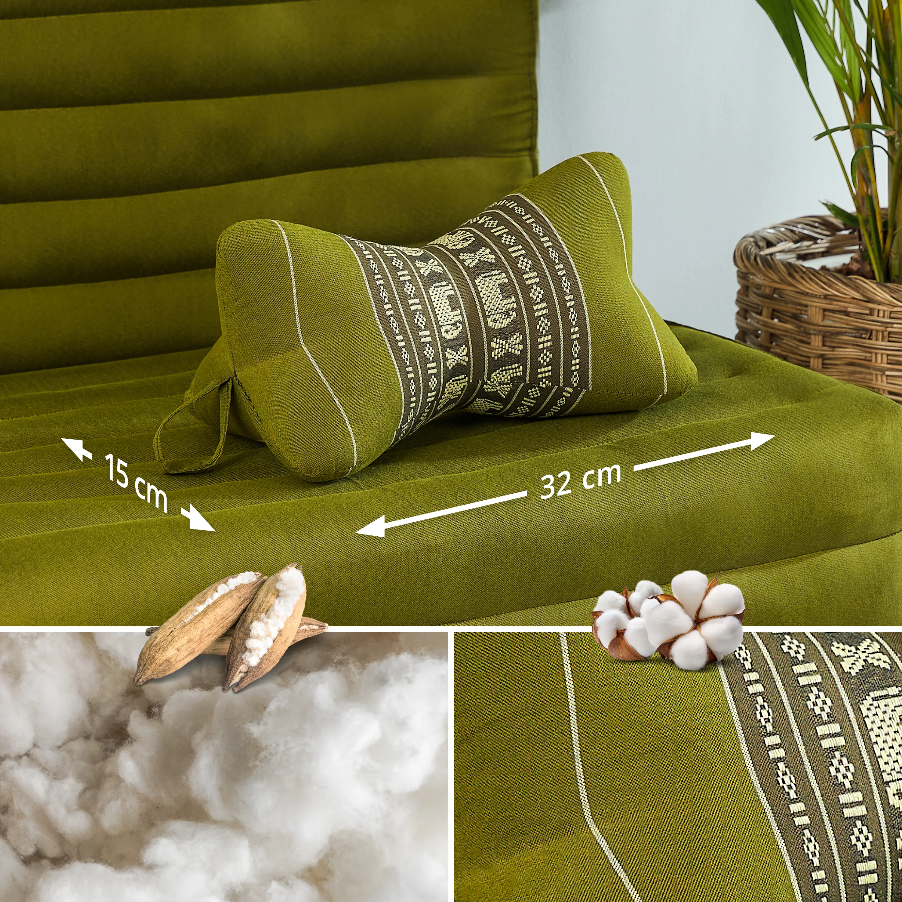 Coussin os en kapok