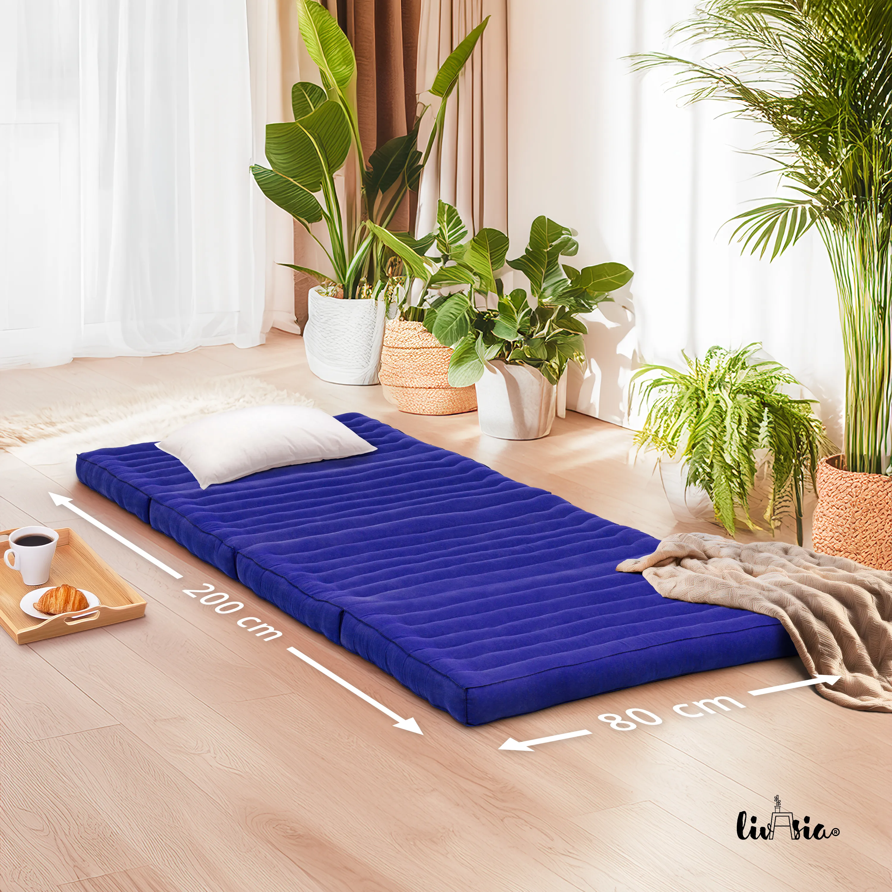 Matelas pliable en kapok, 80 cm de large, Basic