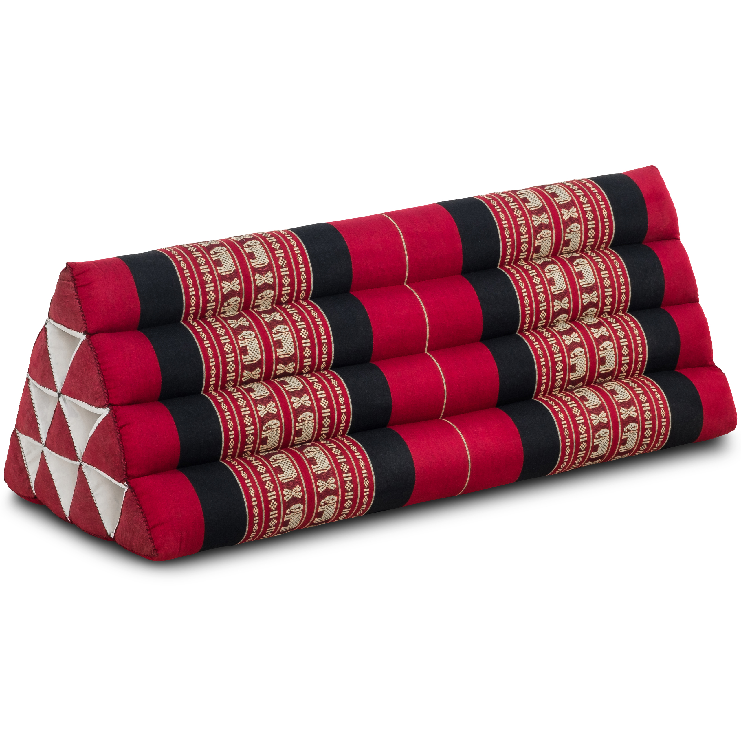 RM Design Kapok Coussin thaï original avec 3 coussins KOH Pangan Rouge