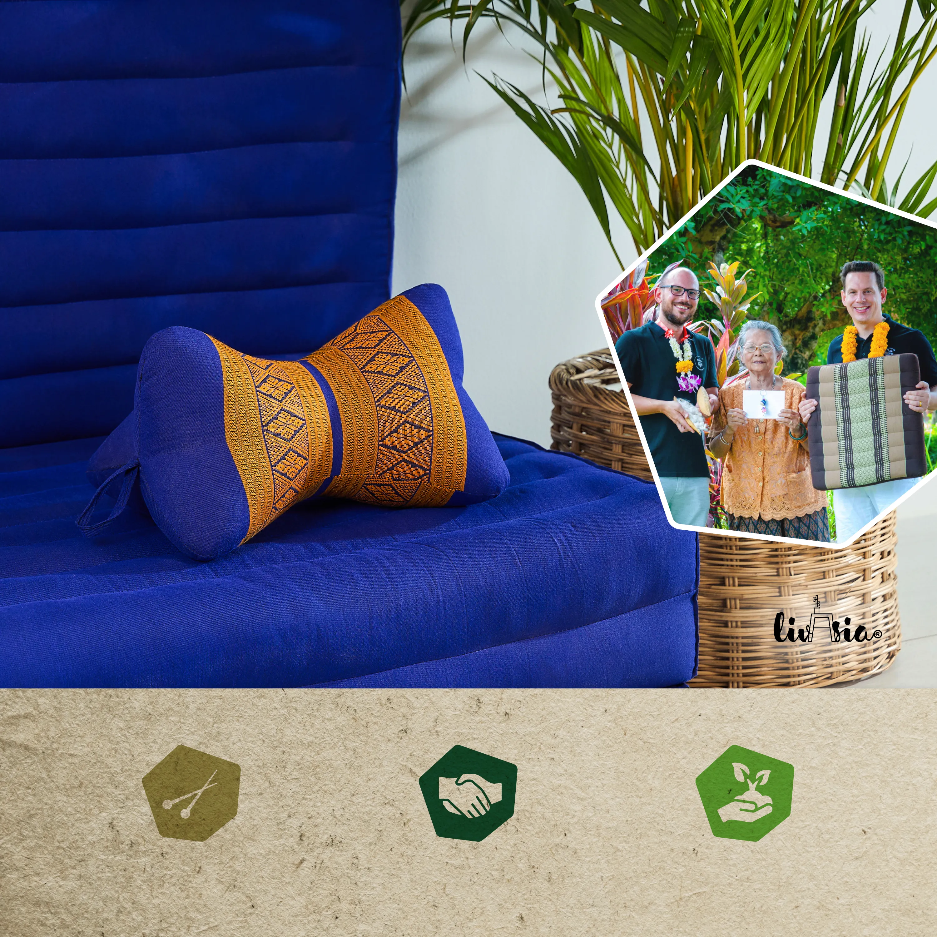 Coussin os en kapok