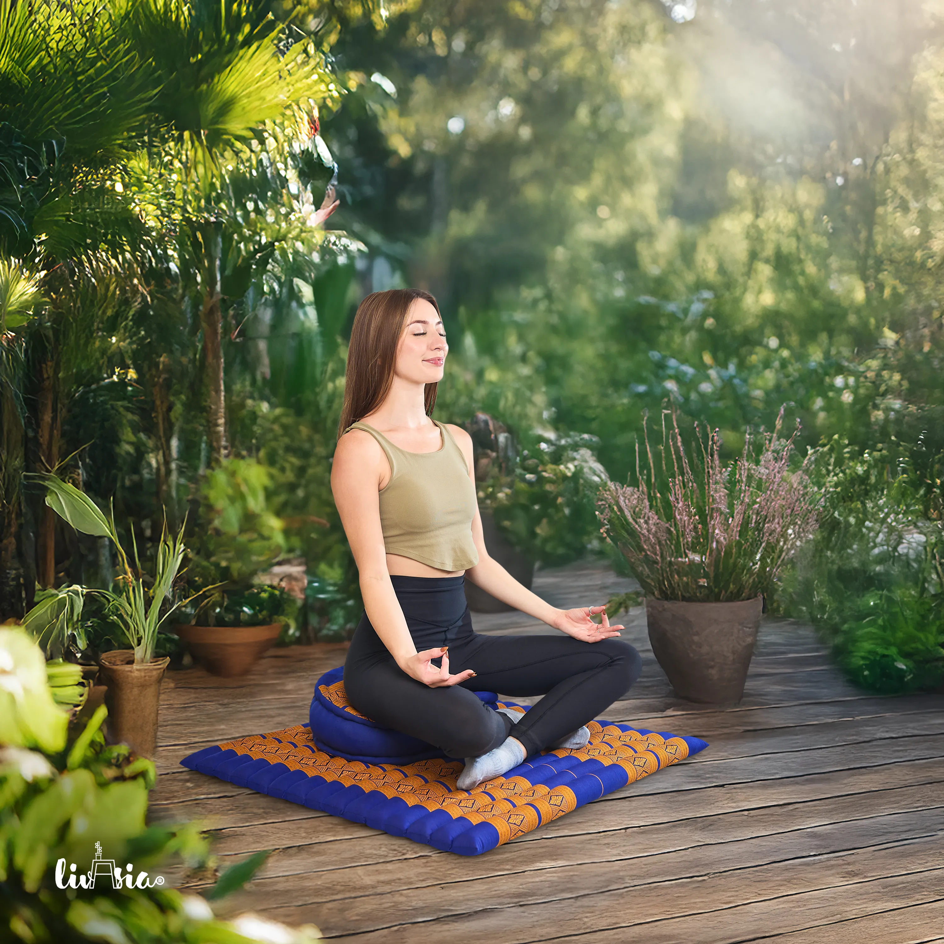 Set de coussins de méditation en kapok XL