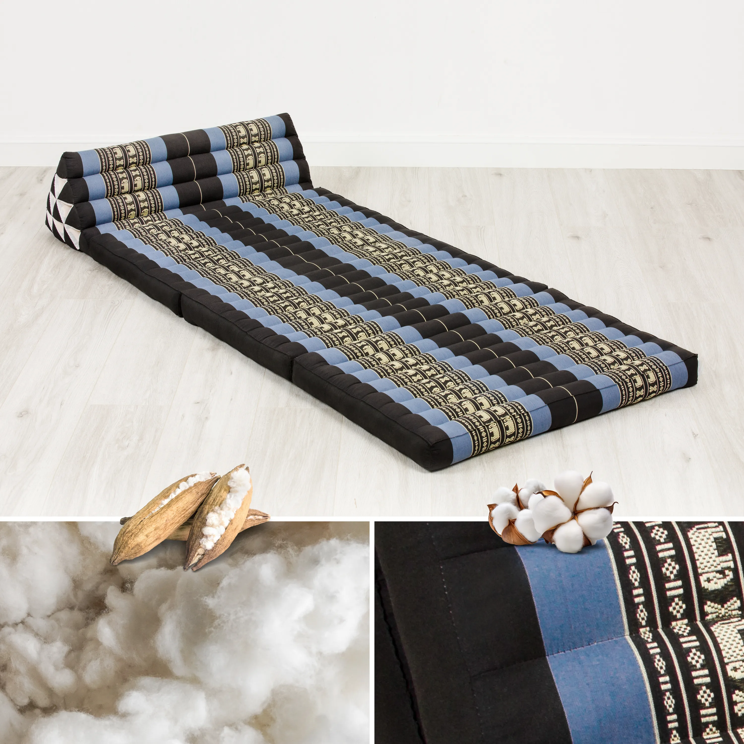 Coussin thaï en kapok largeur XXL