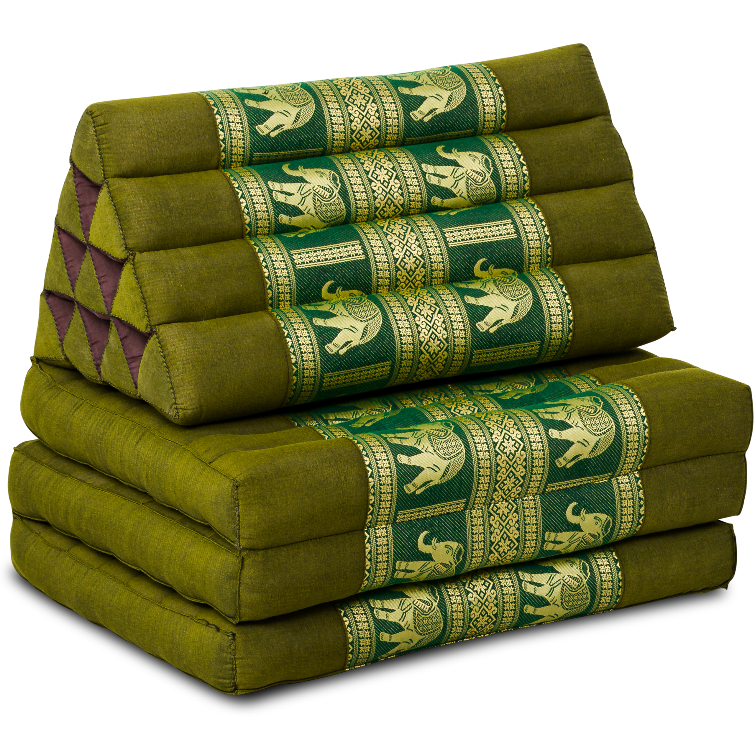 Coussin thaï avec matelas 3 parties en kapok, Deluxe