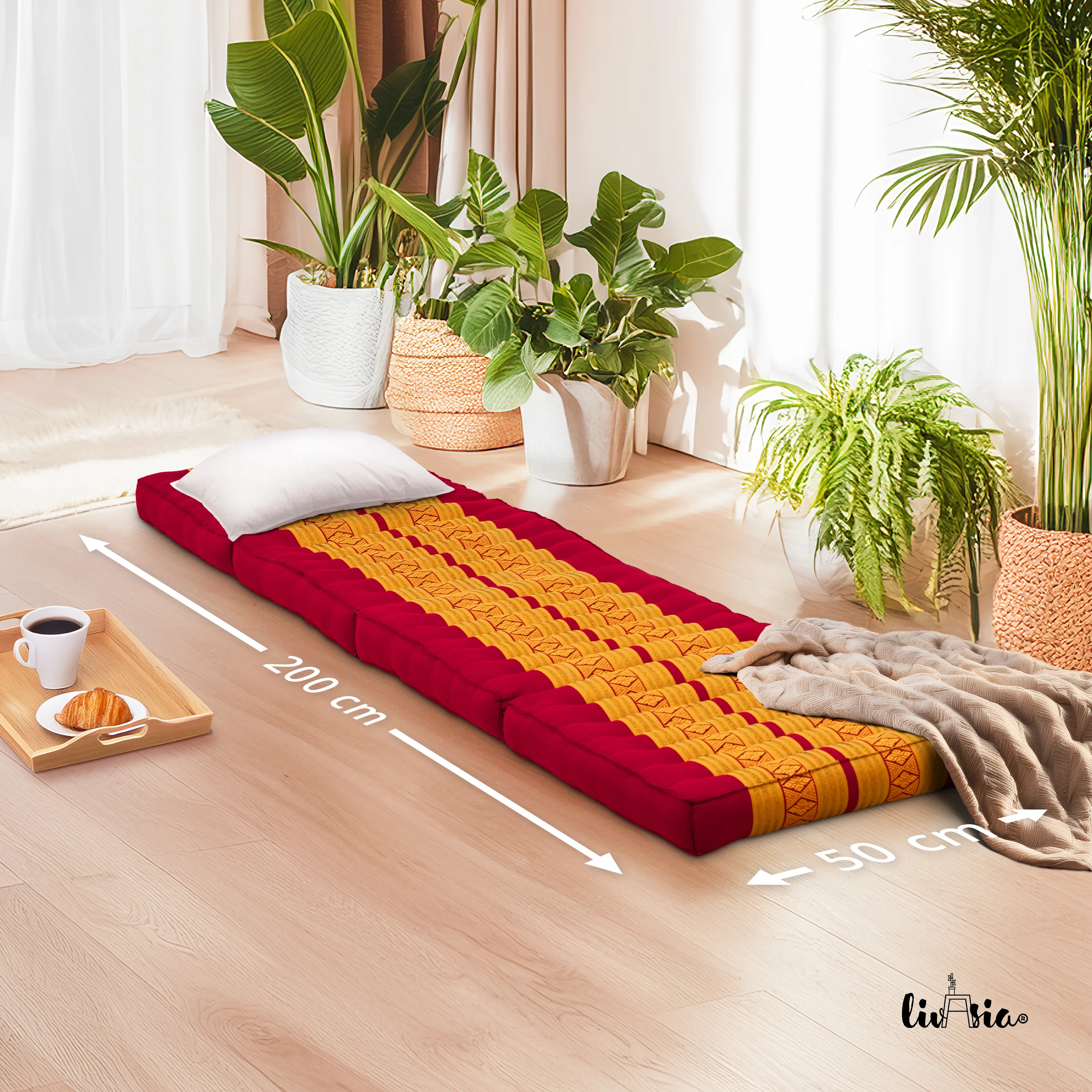 Matelas pliable en kapok, 50 cm de large, Classic