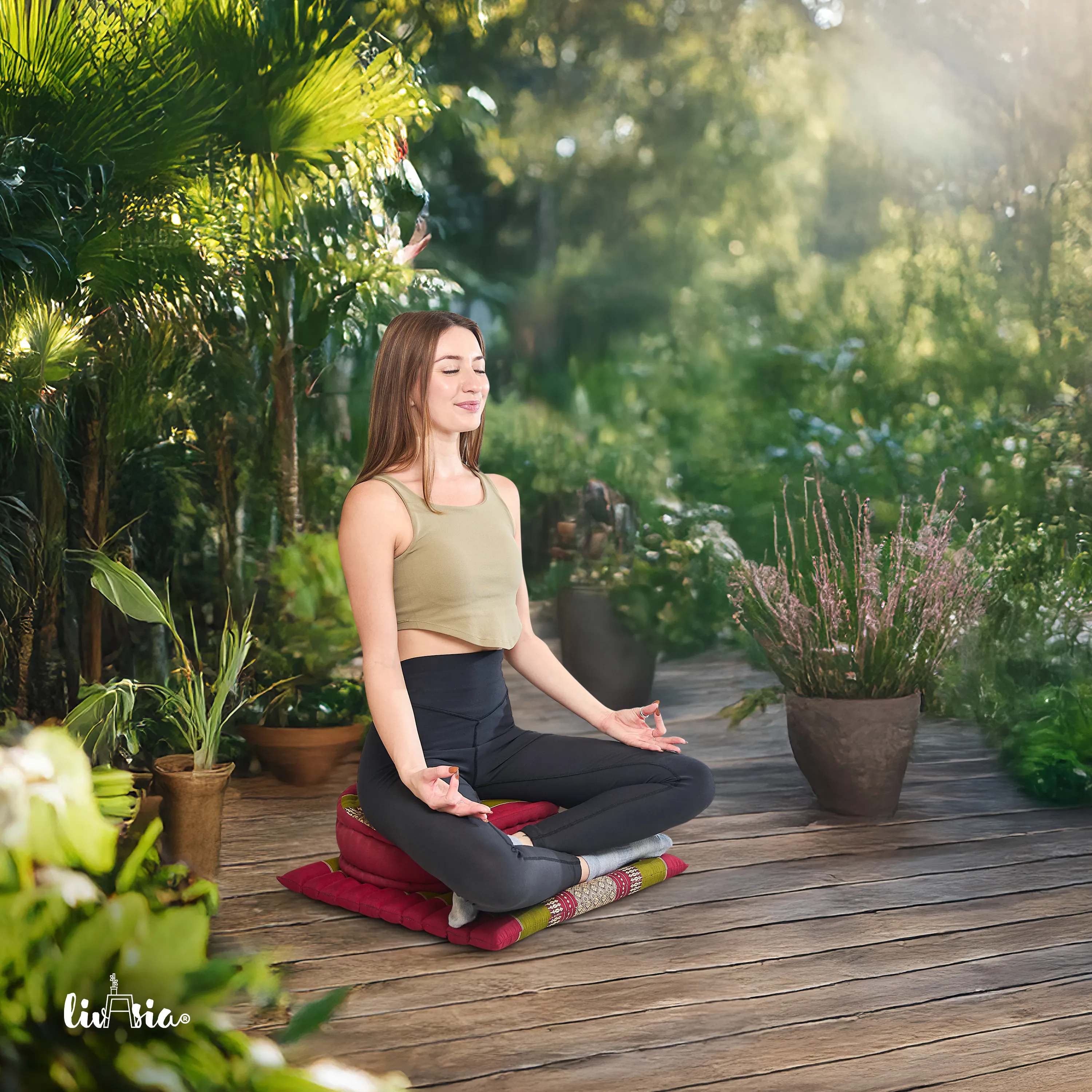 Set de coussins de méditation en kapok L