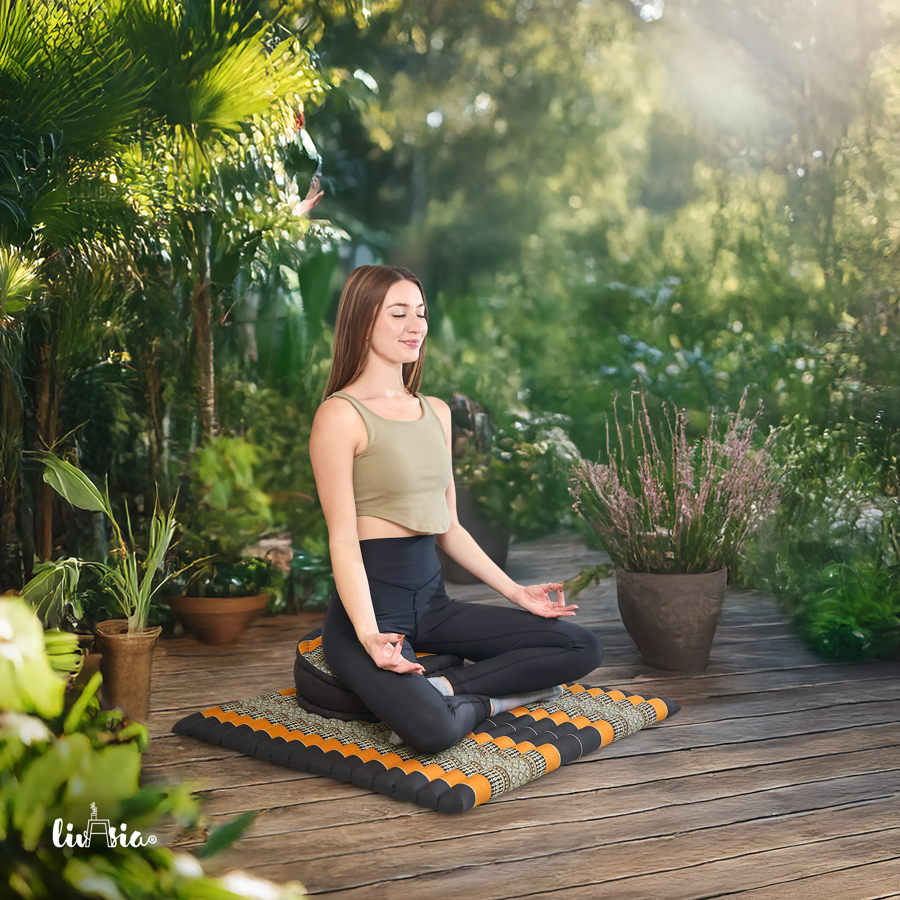 Set de coussins de méditation en kapok XL
