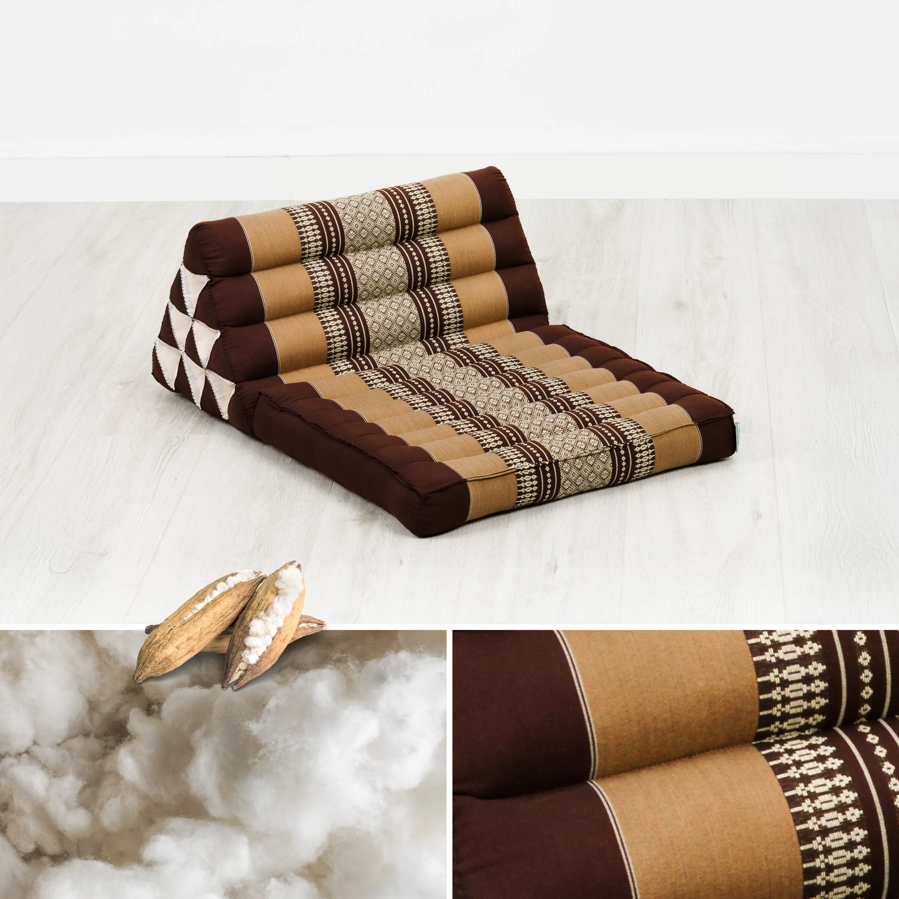Coussin thaï avec matelas 1 partie en kapok