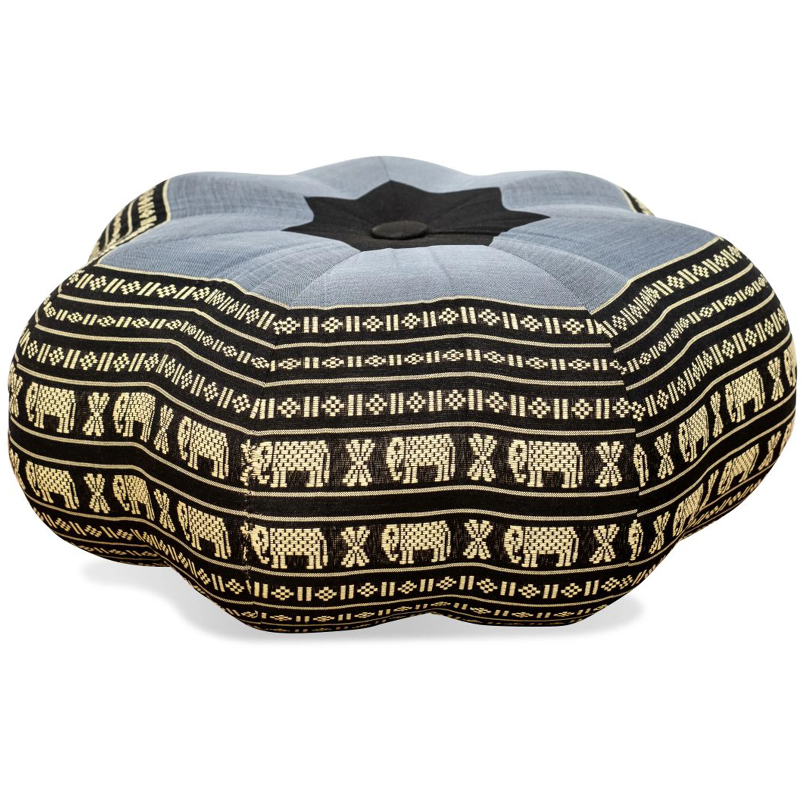 Zafu étoile grande taille en kapok