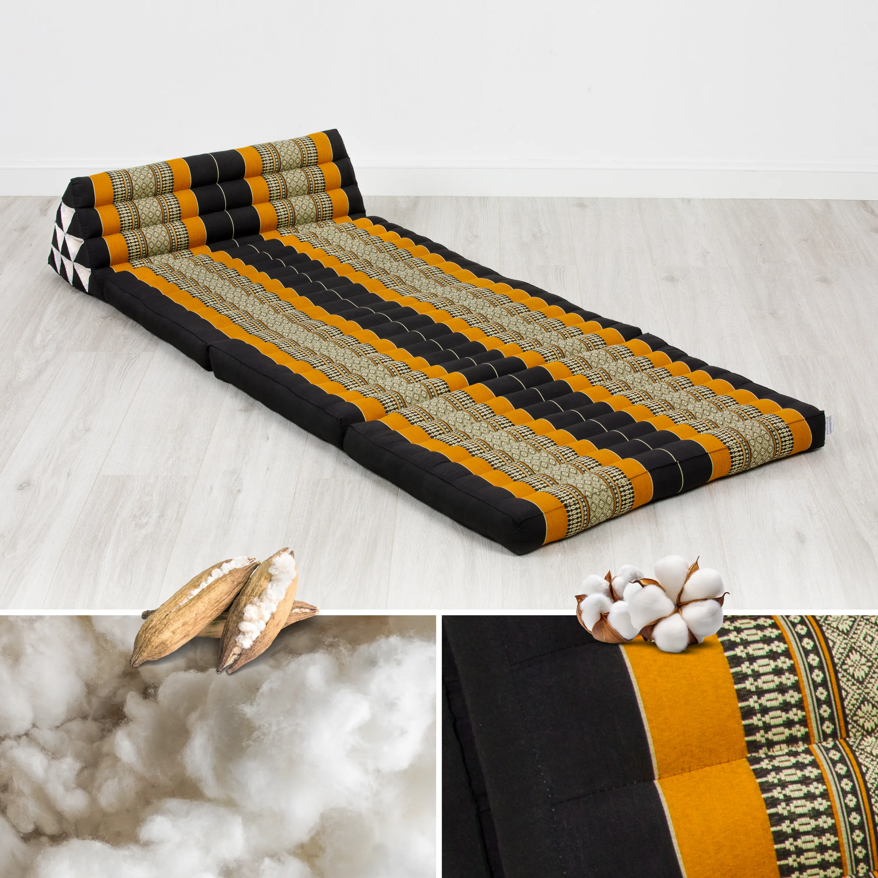 Coussin thaï en kapok largeur XXL