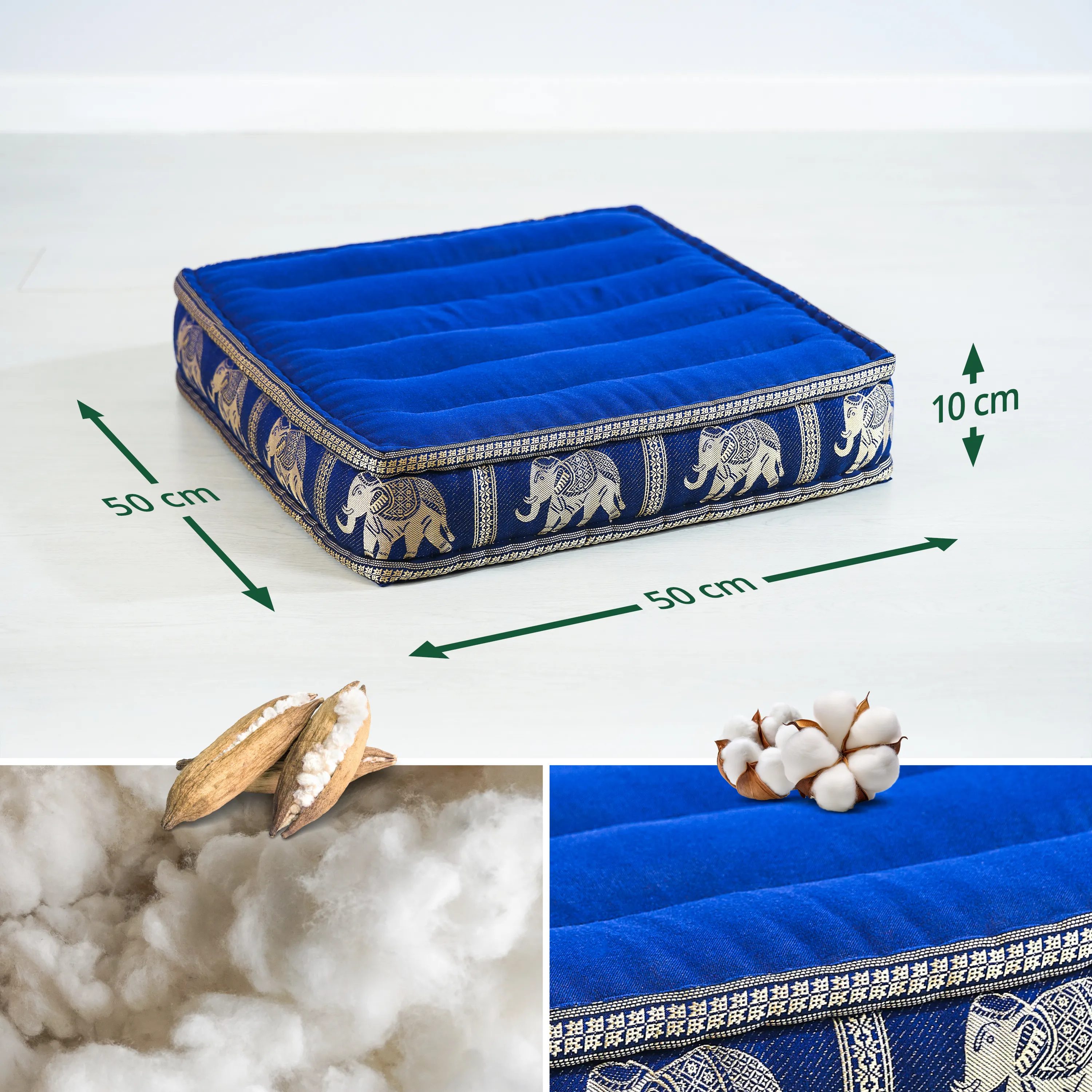 Coussin de sol en kapok, Deluxe