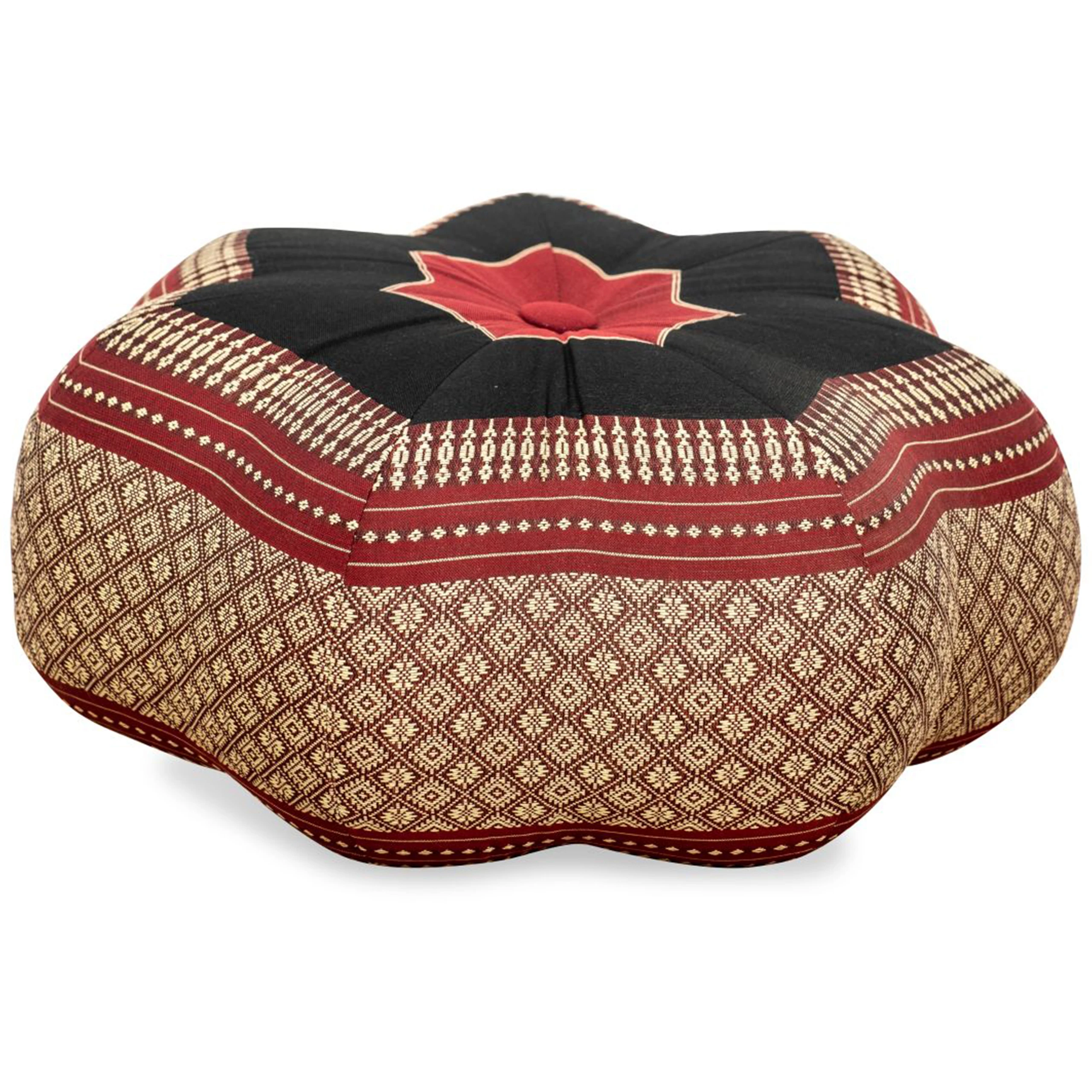 Zafu étoile grande taille en kapok