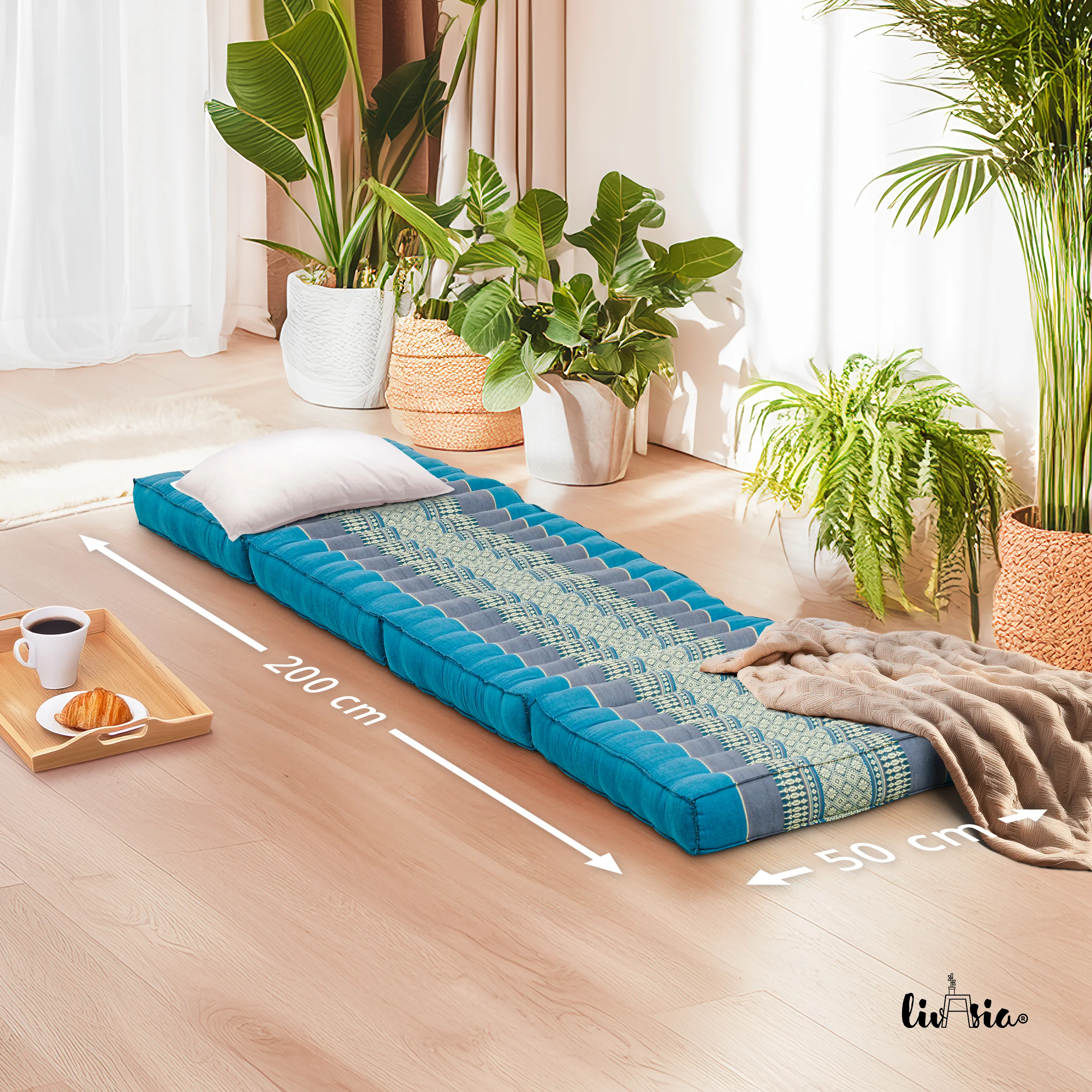 Matelas pliable en kapok, 50 cm de large, Classic