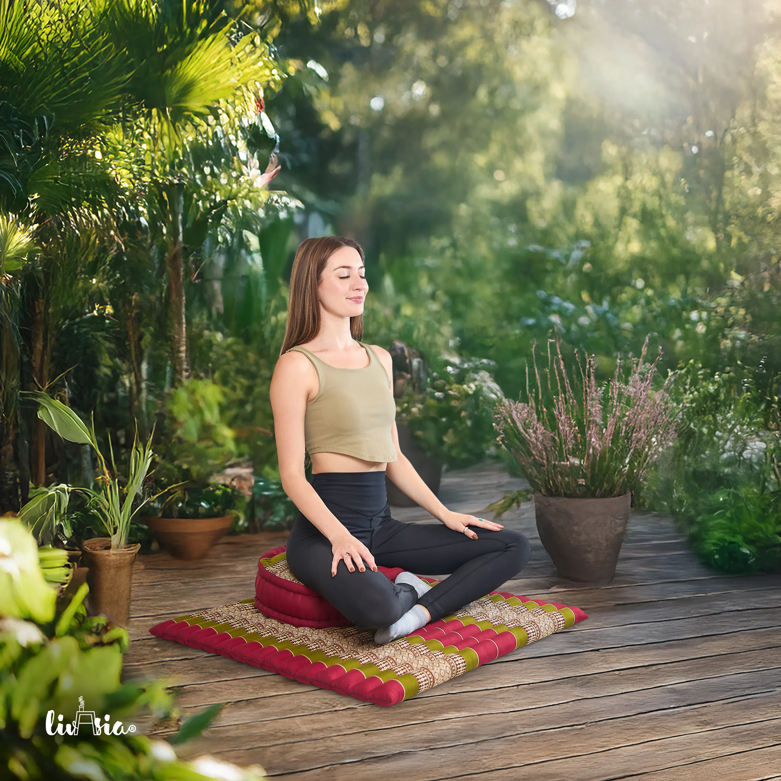 Set de coussins de méditation en kapok XL