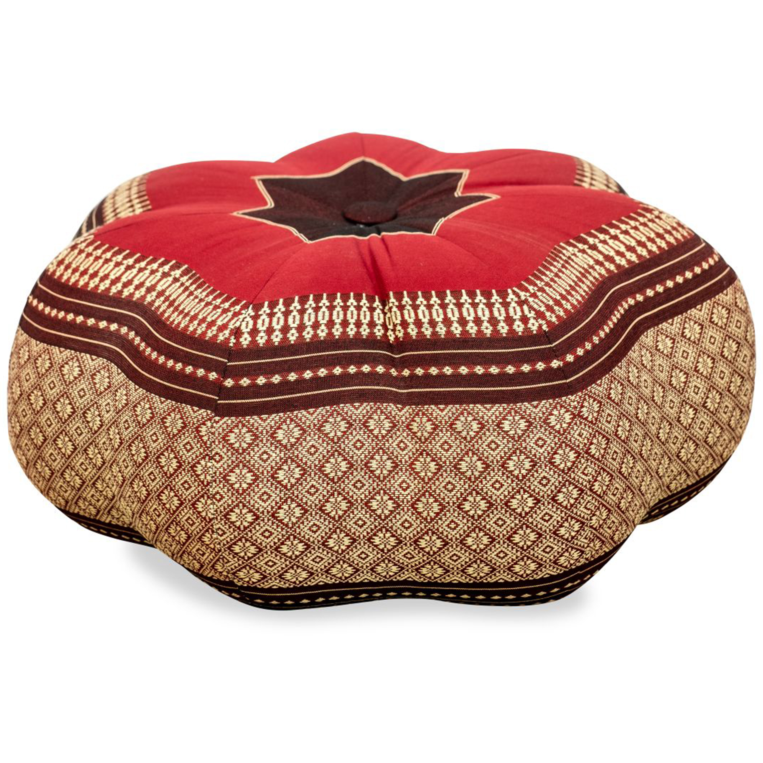 livasia Coussin de Soutien Dorsal à Motif - 30x50x30cm - Coussin Triangulaire pour Le Jardin, Coussin en biseau en kapok, Vegan et Fait Main, Coussin de méditation (Bleu livasia Coussin de Soutien Dorsal à Motif - 30x50x30cm - Coussin Triangulaire pour Le Jardin, Coussin en biseau en kapok, Vegan et Fait Main, Coussin de méditation (Bleu