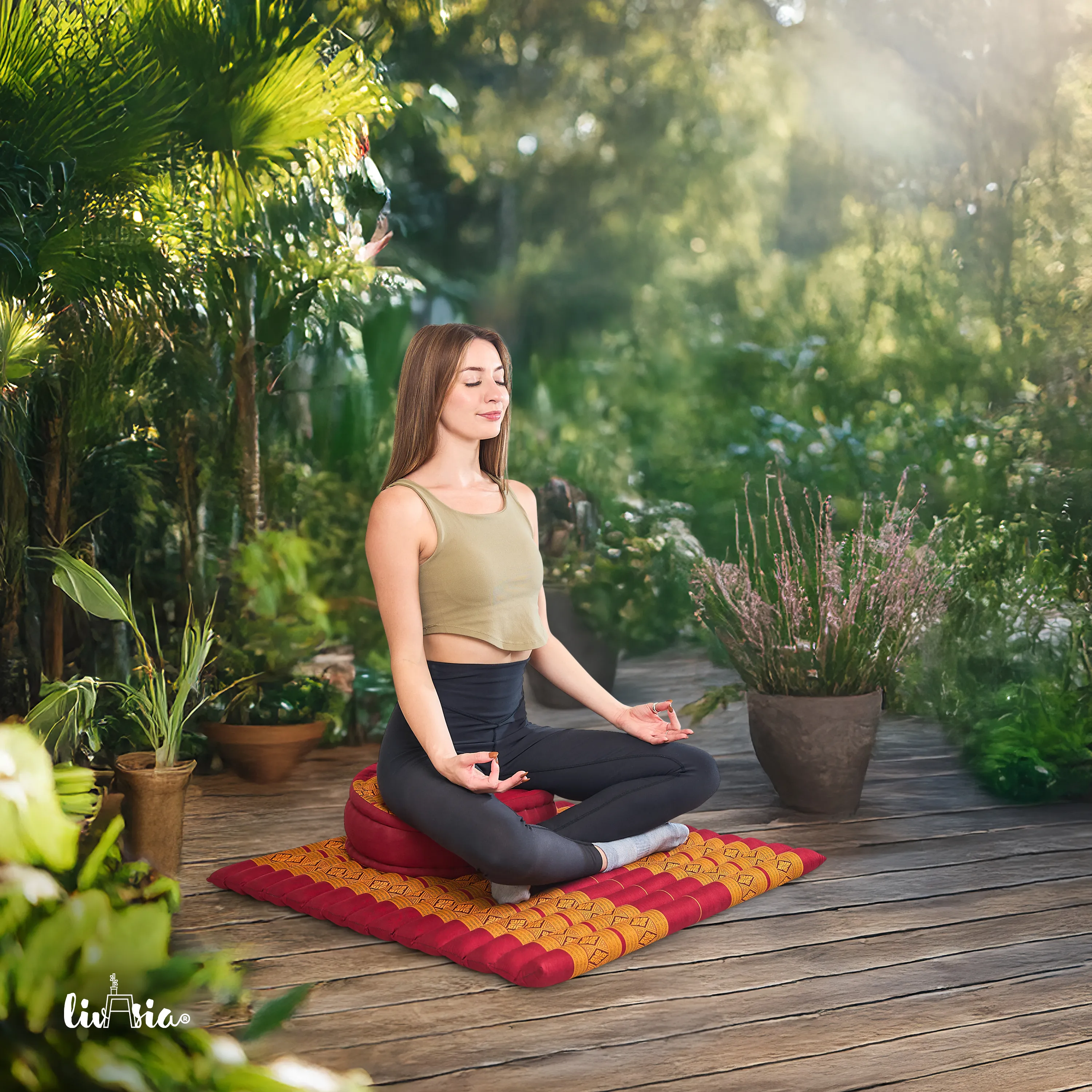 Set de coussins de méditation en kapok XL