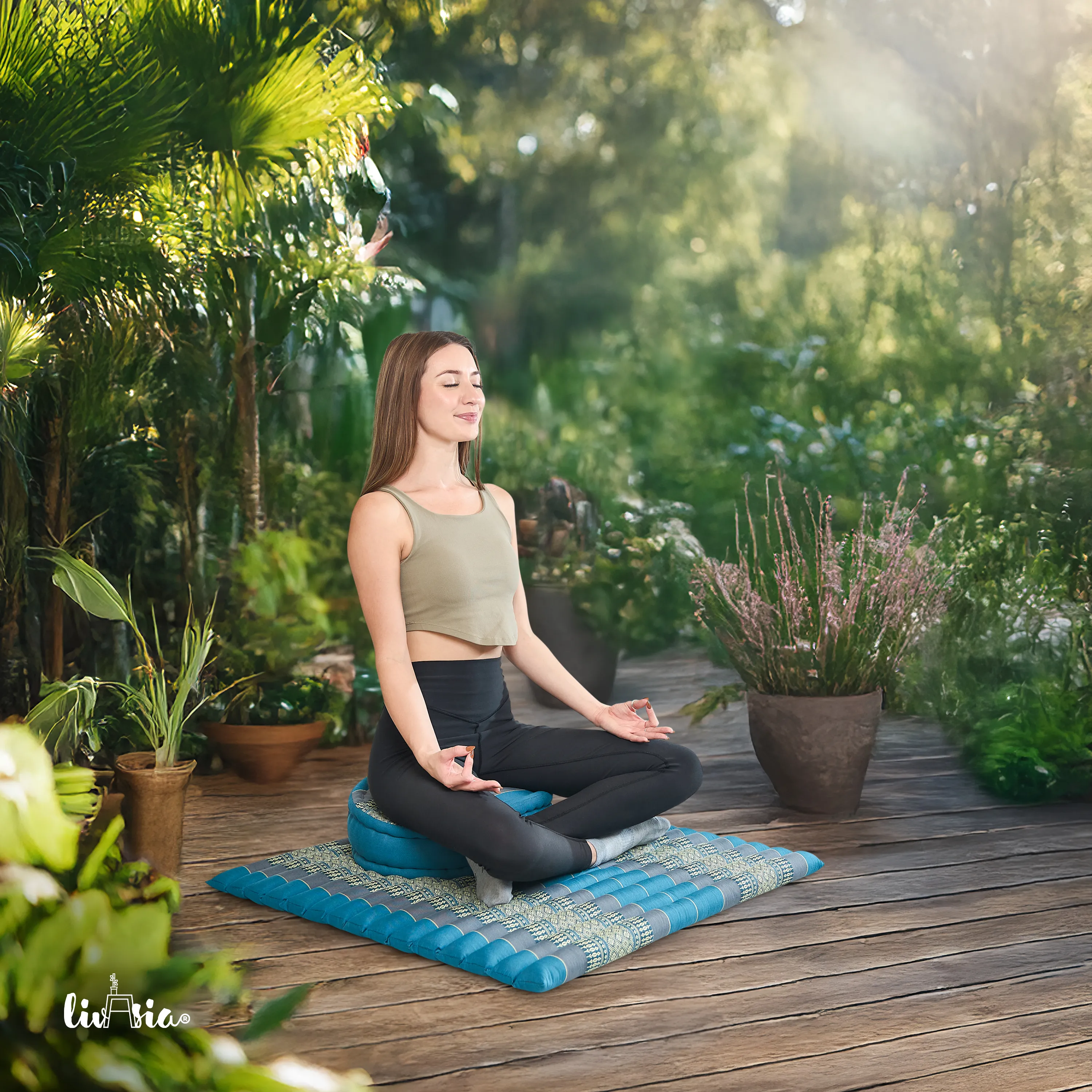 Set de coussins de méditation en kapok XL