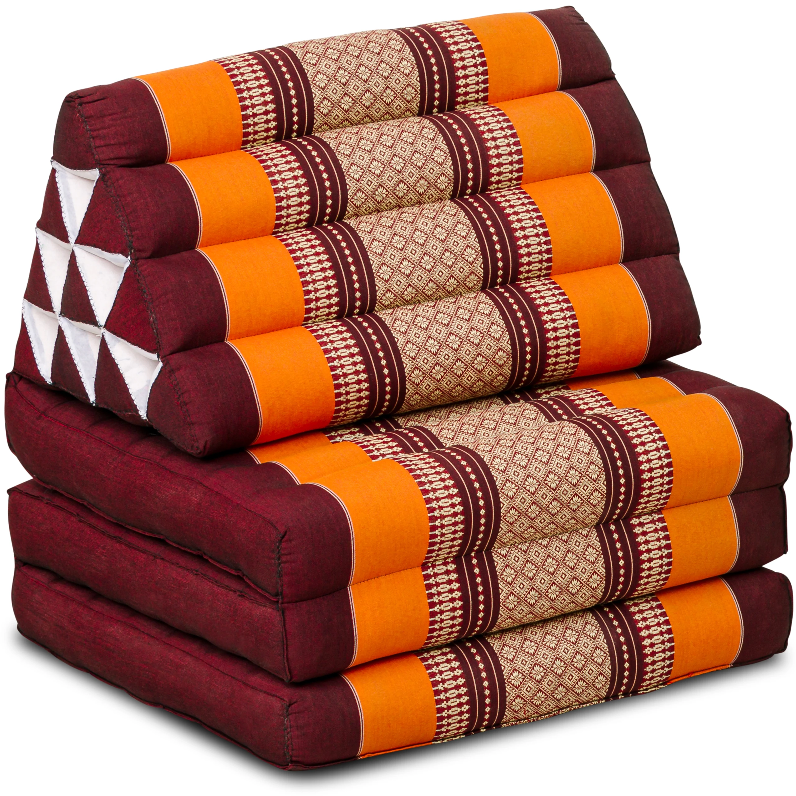 Thaikissen-3_16-orange_1018816359_1_frei Coussin thaï avec matelas 3 parties en kapok, Classic