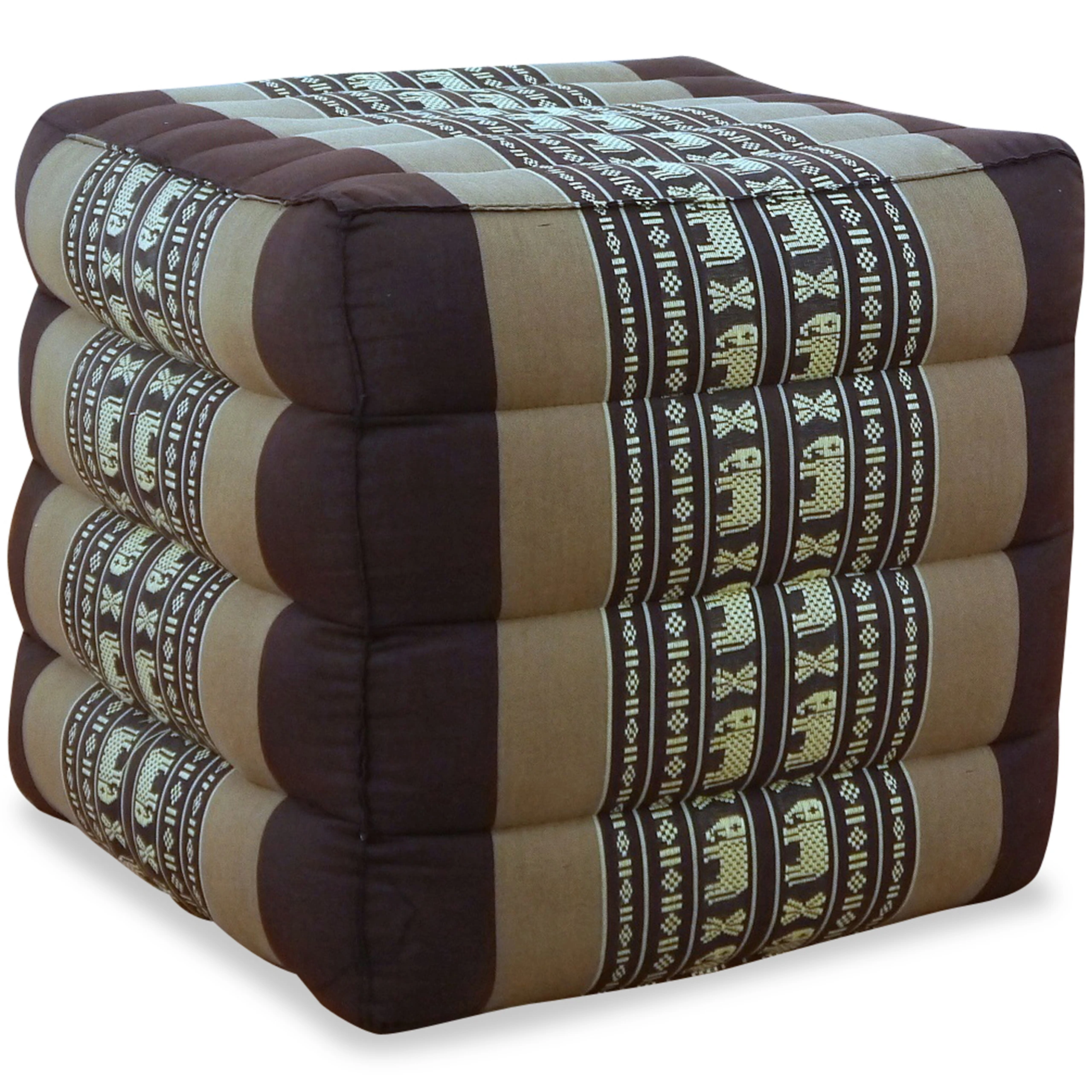 Coussin cube en kapok