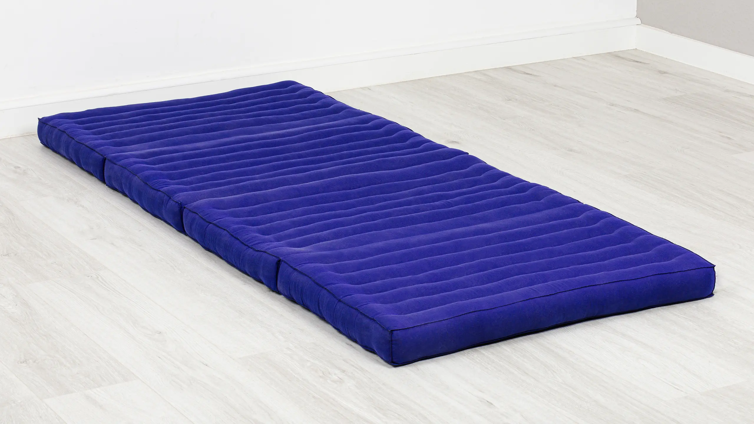Matelas pliable en kapok, 80 cm de large, Basic | Bleu Uni | 1030774752