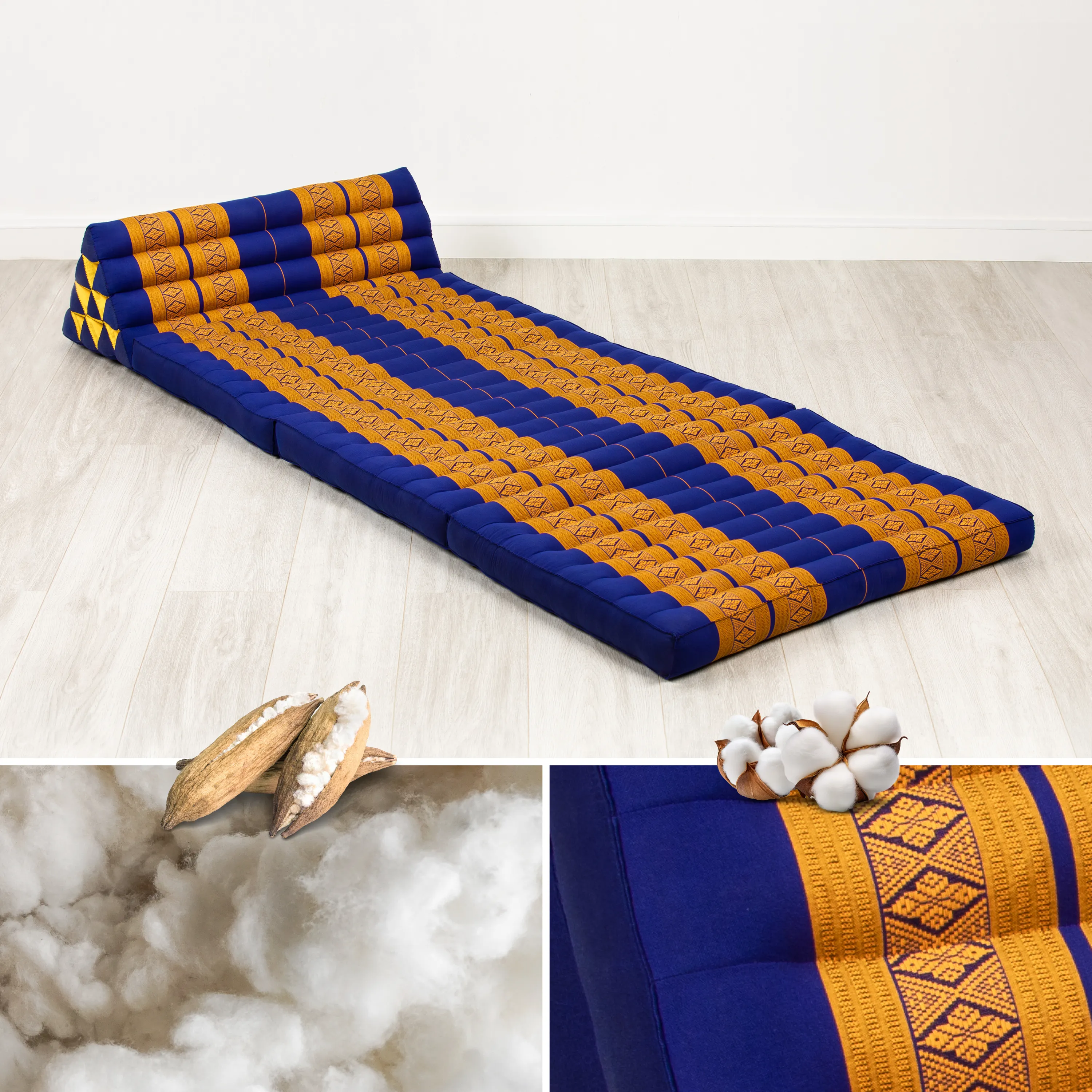 Coussin thaï en kapok largeur XXL